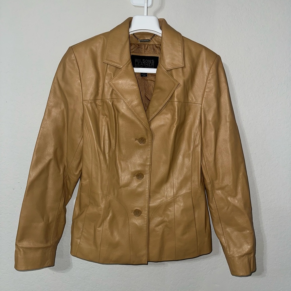 Wilson Leather x Pelle Studio Camel Jacket‎ Medium - Picture 2 of 13